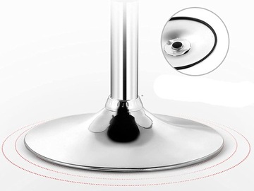 ОСНОВАНИЕ ДЛЯ ТАВЮРА, ТАБЮРА, СТУЛА, 38СМ 380ММ, ХРОМИРОВАННАЯ ПЛИТА