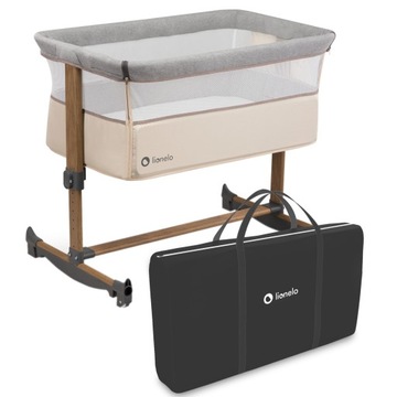 Lionelo Leonie Бежевый Песок Серый приставная кровать