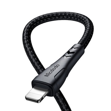 MCDODO КОРОТКИЙ КАБЕЛЬ LIGHTNING USB-C БЫСТРАЯ ЗАРЯДКА 36 Вт ДЛЯ IPHONE 20 СМ