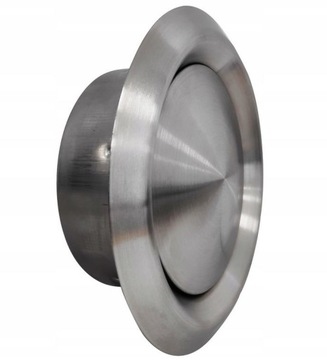 Анемостат приточно-вытяжной клапан 100мм CHROME INOX