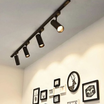 RAIL LIGHT LED ПОТОЛОЧНЫЙ СВЕТИЛЬНИК RAIL, регулируемый, вращающийся, черный, 20 Вт