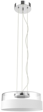 LAMPA WISZĄCA SZKLANA NAD STÓŁ ŻYRANDOL BIAŁY LED