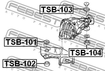 FEBEST TSB-101 LOŽISKO MECHANIZMUS DIFERENCIÁL
