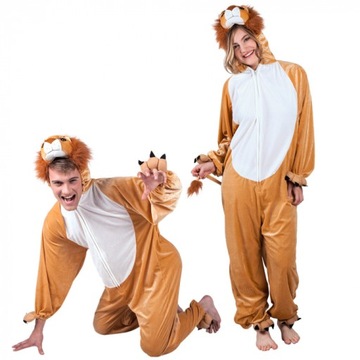 KOMBINEZON PLUSZOWY KRÓL LEW KOMBINEZON LEW LWICA 180 CM M/L