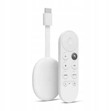 Медиаплеер Google Chromecast 4.0 4K 4 ГБ, белый