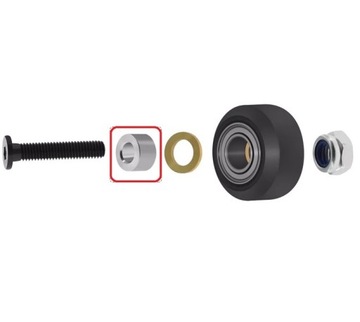 ВТУЛКА ДИСТАНЦИОННАЯ 6 ММ ОТКРЫТАЯ С V-ПАЗОМ 10 шт.