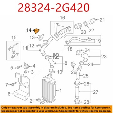 28234-2G420 OEM OPTIMA SOUL SONATA ECO TUCSON TURBO