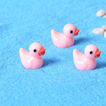 80шт мини-статуэтки уток из смолы, милые маленькие утки