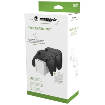 Snakebyte Twin Charge: SX ładowarkado padów Xbox Series S/X + 2x akumulator
