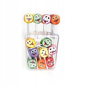 LIZAK O SMAKU OWOCOWYM ASTRA EMOJI EMOTKI 80SZT