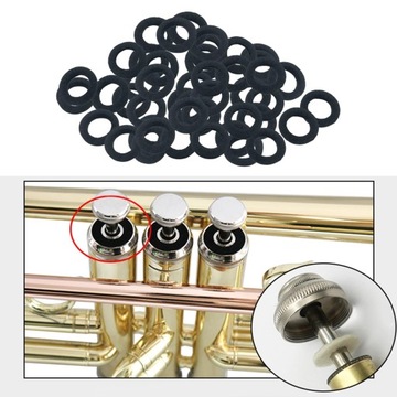 50 фетровых шайб для трубных клапанов Cornet, черные