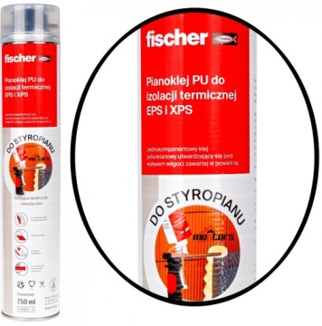 Клей для стиропора, стиродура XPS для утепления P750 Fischer PIANOKLEJ пена