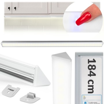 LISTWA LAMPA LED DO GARAŻU WARSZTAT ZASILACZ 184cm