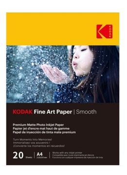 Papier Fotograficzny FOTO KODAK Premium do Drukarki 20szt 20x A4 MAT Matowy