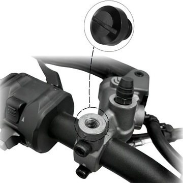 УДОБНЫЕ НАКЛАДКИ ДЛЯ МОТОЦИКЛОВЫХ ЗЕРКАЛ, 4 ШТ. PL