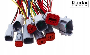 Złącze DEUTSCH DT 2 PIN złączka kompletna z przewodami żeńska