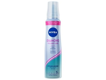 NIVEA Styling Pianka do włosów Diamond Volume Care - ultra mocna 150 ml