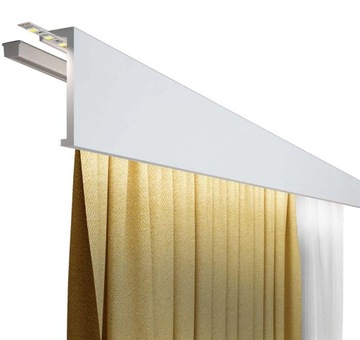 Maskownica karnisza10x200cm osłona Listwa maskująca LED karnisz QL026T