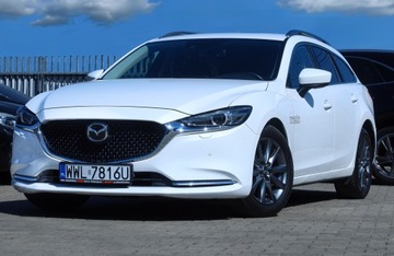 Mazda 6 III Sport Kombi Facelifting 2018 2.0 Skyactiv-G 145KM 2022 Mazda 6 aut Krajowa Biała Perła ACC HUD Blis Full-LED ogrzew.Kierow.+Fotele, zdjęcie 28
