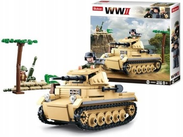 KLOCKI SLUBAN WOJSKO CZOŁG PzKpfw II WW II 356 el.