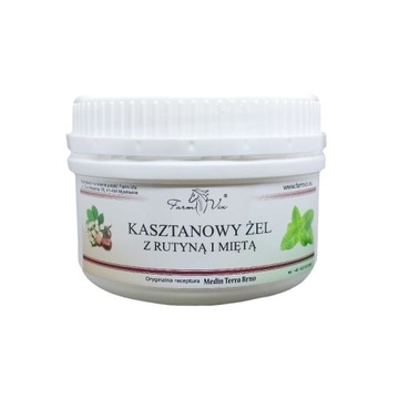 Żel kasztanowy z rutyną i miętą 350ml - Farm-Vix
