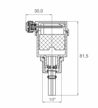 АВТОМАТИЧЕСКИЙ ВОЗДУХООТВОДЧИК С КЛАПАНОМ 1/2'
