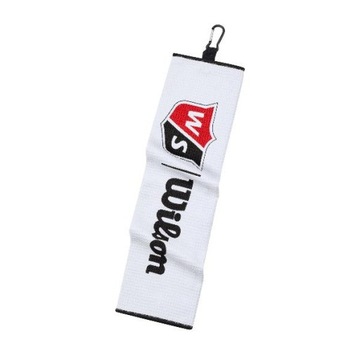 Ręcznik do kijów Wilson Tri Fold Golf Towel, biały