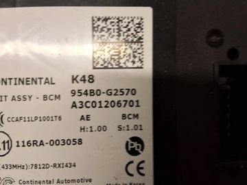 HYUNDAI IONIQ 2016-2021 1.6 HYBRIDNÍ MODUL ŘÍZENÍ 954B0-G2570