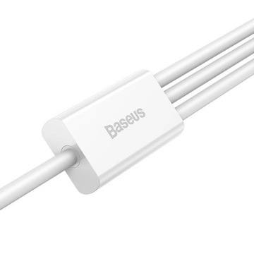 BASEUS KABEL DO TELEFONU USB 3W1 USB TYP C LIGHTNING MICRO QUICK CHARGE 1M