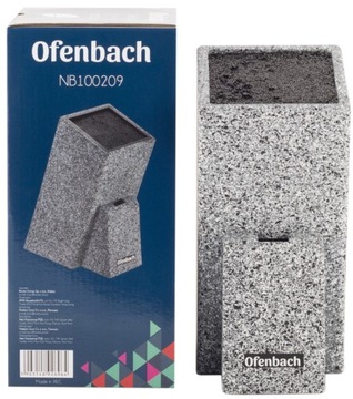 ПОДСТАВКА ДЛЯ НОЖЕЙ, УНИВЕРСАЛЬНЫЙ БЛОК, МРАМОР, серый