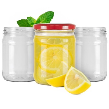 8x Słoik szklany 450 ml na DŻEM MIÓD PRZETWORY pojemniki szklane na żywność