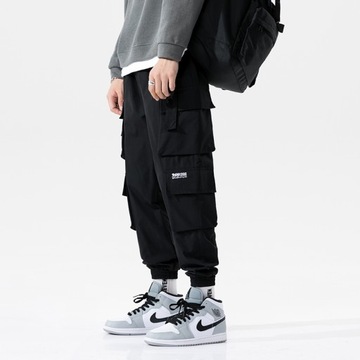 Men Sweatpants Hip Hop Streetwear Cargo Pants Spri