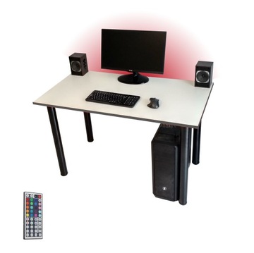 Biurko komputerowe gamingowe dla gracza LED USB