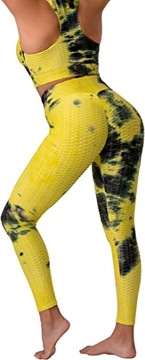 Damskie legginsy z biustonoszem sportowe L komplet