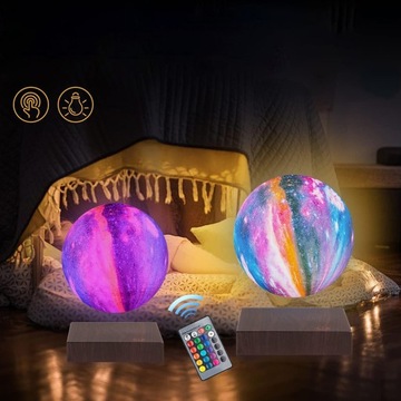 СВЕТ НА МАГНИТНОЙ ЛЕВИТАЦИИ GALAXY MOON LAMP RGB 16KOL + ПУЛЬТ ДИСТАНЦИОННОГО УПРАВЛЕНИЯ
