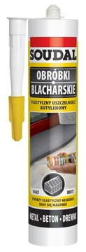 SOUDAL Бутиленовый герметик белый 280 мл