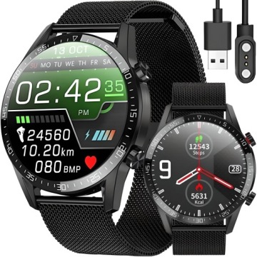 ZEGAREK SMARTWATCH CIŚNIENIOMIERZ EKG ROZMOWY PL