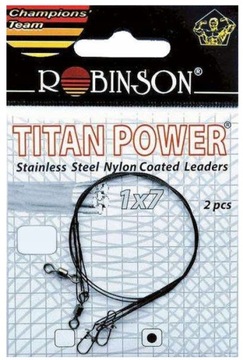 Przypon TITAN POWER Robinson 15cm 9kg 2szt 80-S09-15