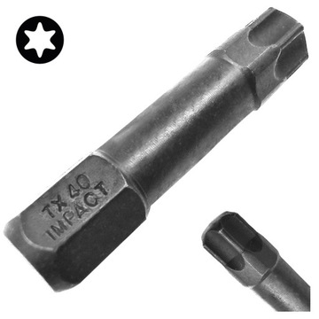 BIT KOŃCÓWKA UDAROWA TX40 30mm GWIAZDKOWY TORX TORSION IMPACT COBIT 1szt