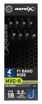Przypon Matrix MXC-6 F1 Band Rigs 18 10cm (8szt.)