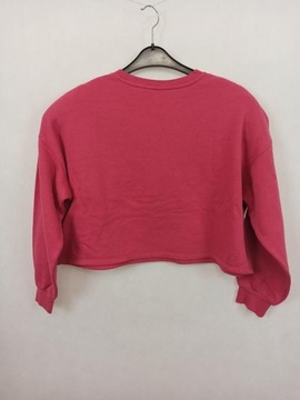 H&M DIVIDED CIEMNORÓŻOWA, KRÓTKA BLUZA DAMSKA OVERSIZE r. XL