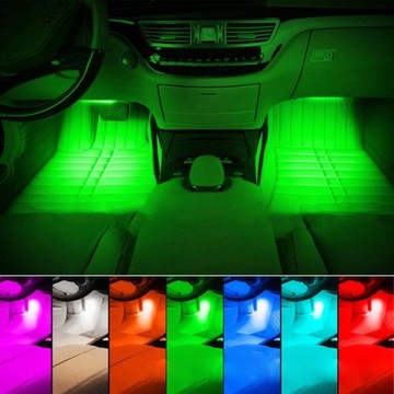 4X 12 V LED Zdalnie Sterowane Wewnętrzne Światła Paskowe