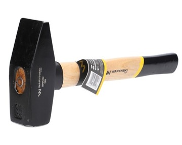 Молоток слесарный тяжелый, 2 кг, с рукояткой из ясеня.