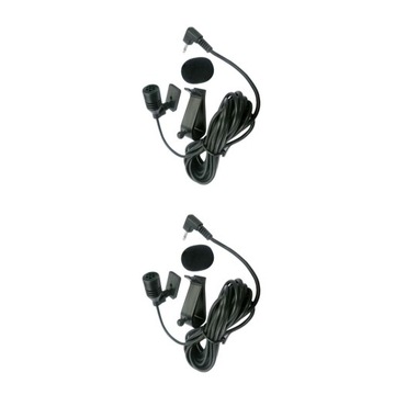 2 zestaw 2.5mm samochodowy sprzęt audio mikrofon