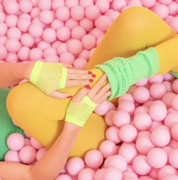 Ноги согрешители зеленый диско диско 80 35 см 2 ПК