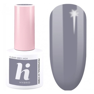 Lakier hybrydowy hi hybrid 424 Clear Grey 5 ml