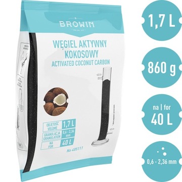WĘGIEL AKTYWNY KOKOSOWY 1,7l AKTIVSORB2 405111