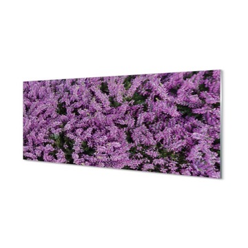 Nowoczesny panel szklany Fioletowe kwiaty 125x50