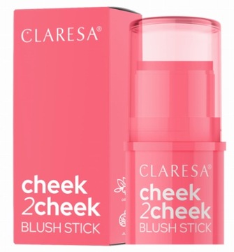 CLARESA CHEEK 2 CHEEK KREMOWY RÓŻ W SZTYFCIE 02 NEON CORAL