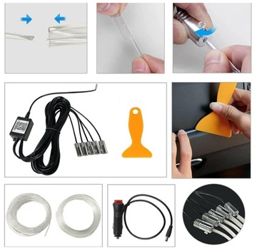 КОМПЛЕКТ СВЕТОДИОДНОГО ОСВЕЩЕНИЯ ДЛЯ АВТОМОБИЛЯ ПОЛОСКА 6M RGB ЦВЕТНАЯ ДЛЯ АВТОМОБИЛЯ